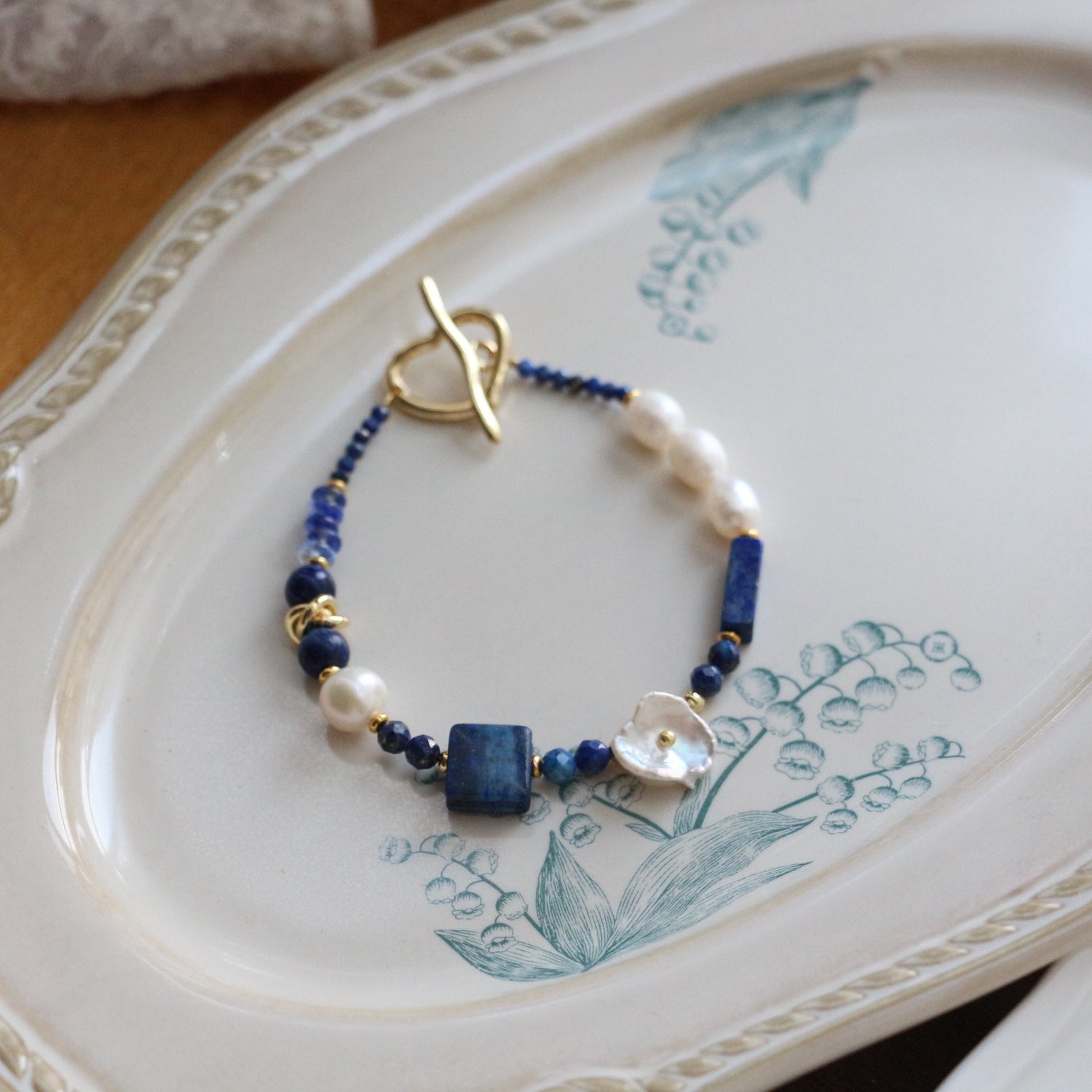 Handmade Natural  Stone Beaded Bracelet