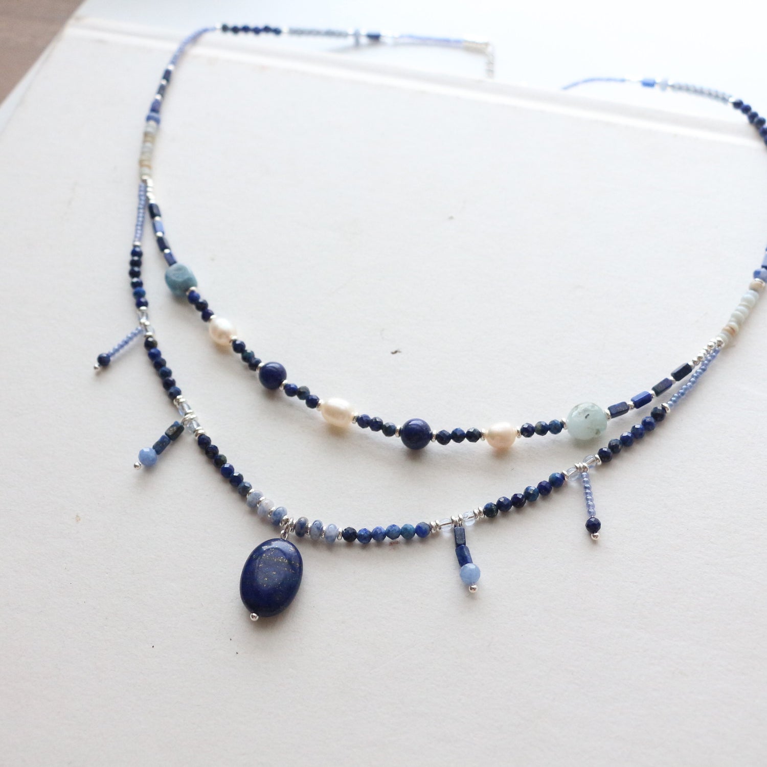 Natural Stone Beaded Necklace