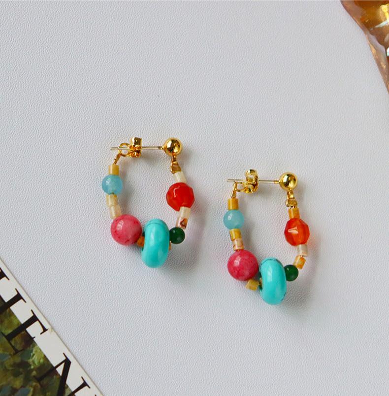 Handmade Natural Turquoise Earrings