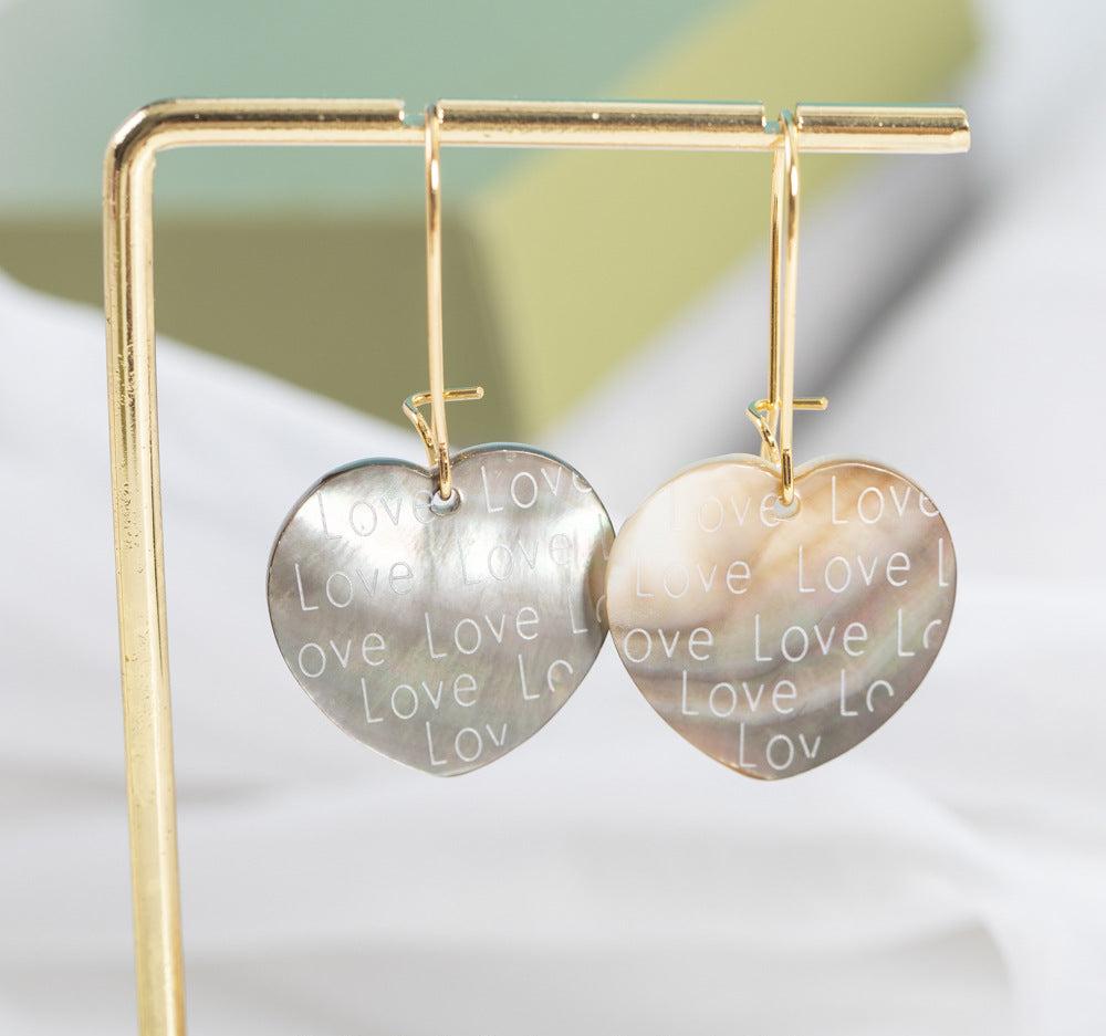 
Heart shaped earrings